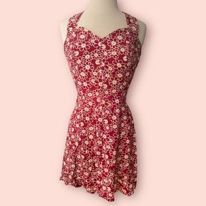 Vintage 90’s daisy halter dress XS